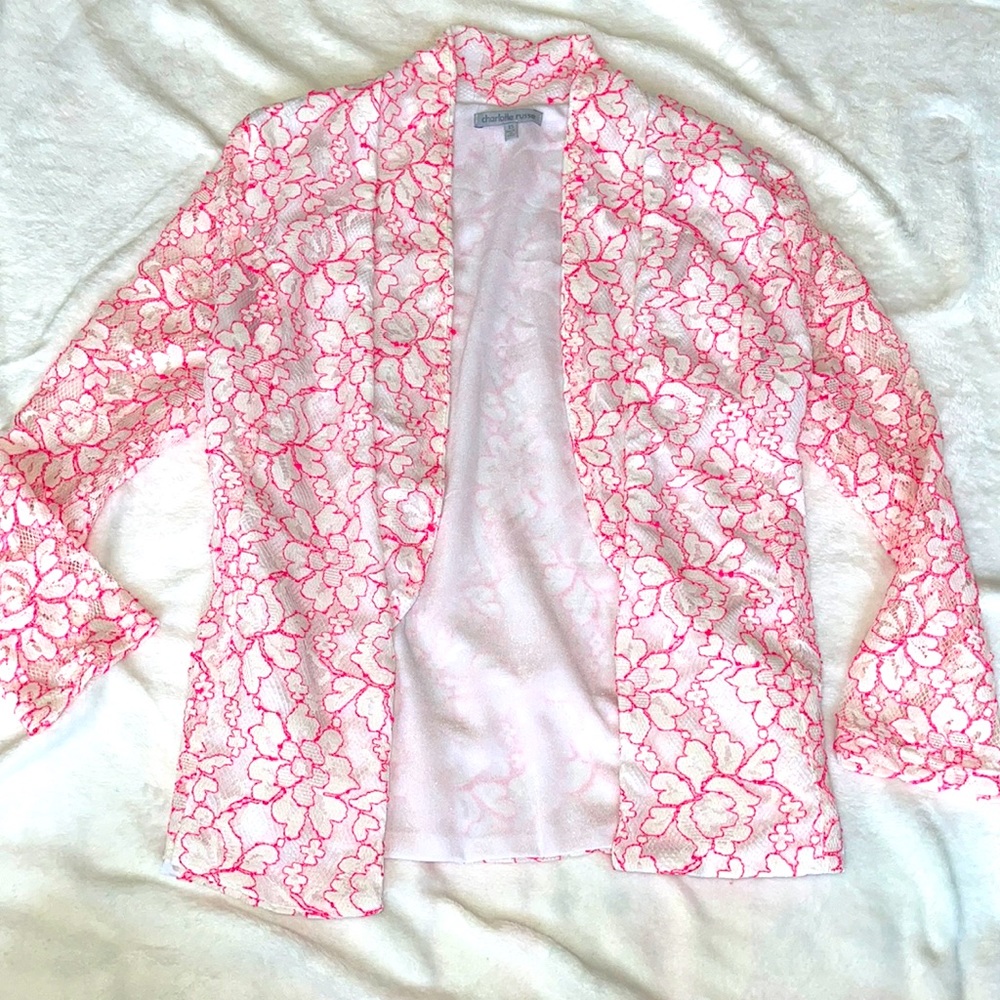 Pink Floral Blazer